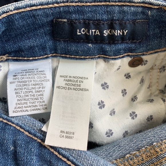 Lucky Brand Lolita Skinny Jean size 2 - Picture 5 of 6